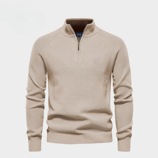 Half-Zip Wool Jumper